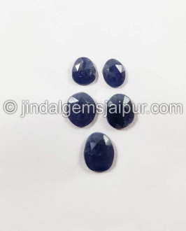 Blue Sapphire Rose Cut Slices